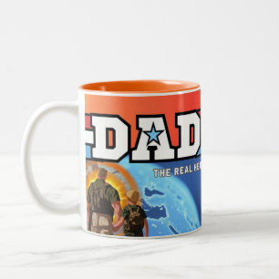 DAD: De echte held Tweekleurige Koffiemok