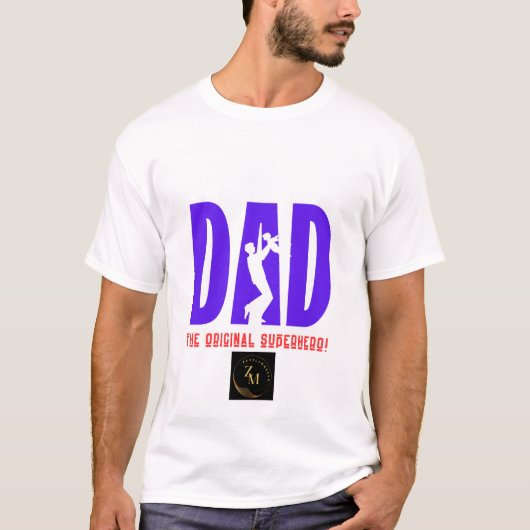 DAD de originele superheld T-shirt (Voorkant)