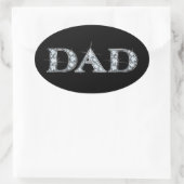 DAD Diamond Bling Sticker (Tas)