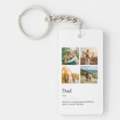 Dad Dictionary Definitie Fotocollage Sleutelhanger (Voorkant)