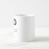 Dad Dictionary Definition Vaderdag Gift Koffiemok (Center)