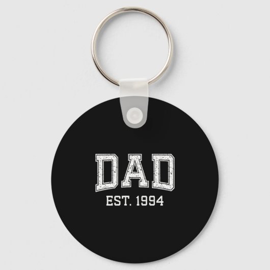 Dad Est 1994 Dad D Fathers Day Ized Sleutelhanger (Voorkant)