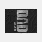 Dad Est. 2026 Father 2026 Loading New Dad 2026 Fleece Deken (Voorkant (Horizontaal))