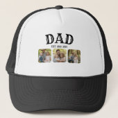 Dad Est 3 Photo Trucker Pet (Voorkant)