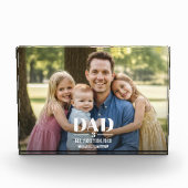 Dad Est. Year Name Number Bold Font Photo Block Fotoblokken (Voorkant)