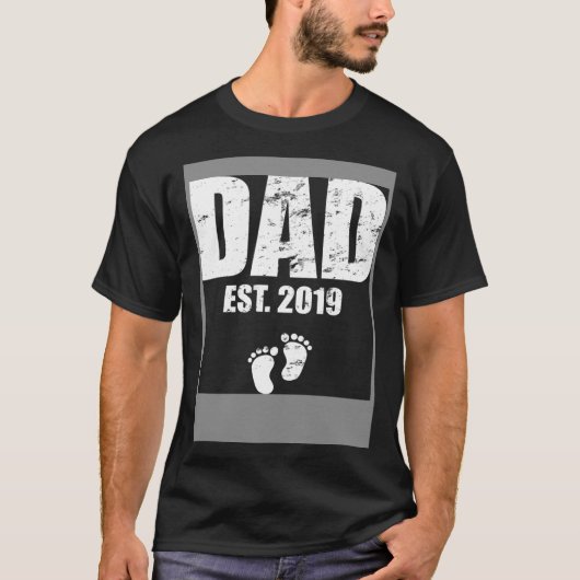 Dad established 2019 t-shirt (Voorkant)