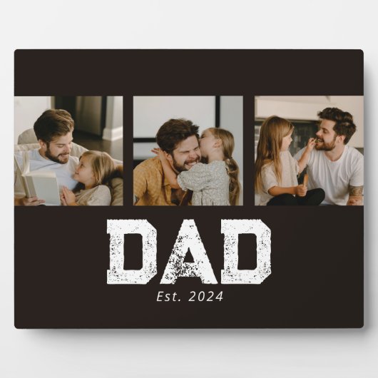 Dad Established Black Fun 3 Photo Fotoplaat (Voorkant)