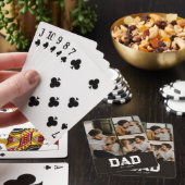 Dad Established Black Fun 3 Photo Pokerkaarten (Insitu)