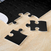 Dad Established Bold White & Black Modern Font Legpuzzel (Zijkant)