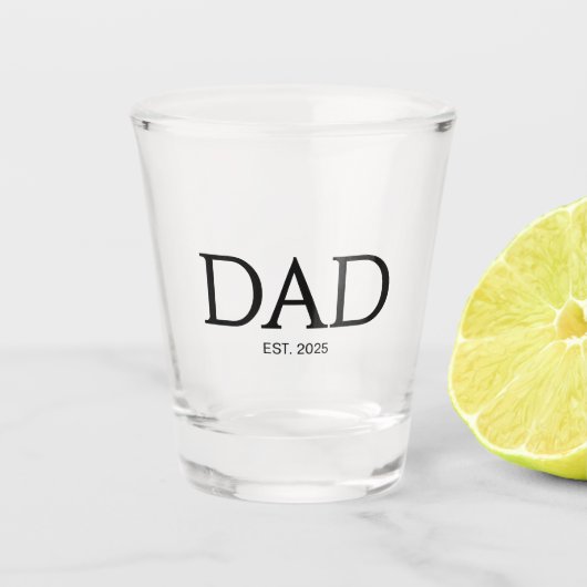 Dad Established Classic Caps Black Shot Glas (Voorkant)