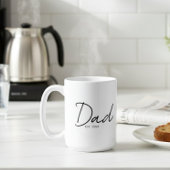 Dad Established Minimal Modern Script Black Koffiemok