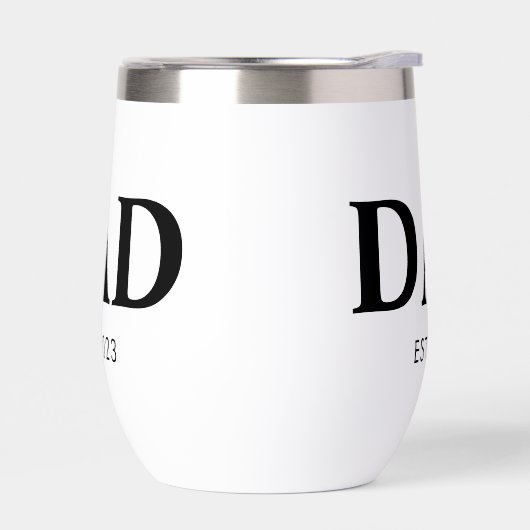 Dad Established Minimal Simple Text Est Year (Gauche)