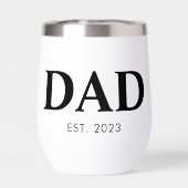 Dad Established Minimal Simple Text Est Year (Arrière)