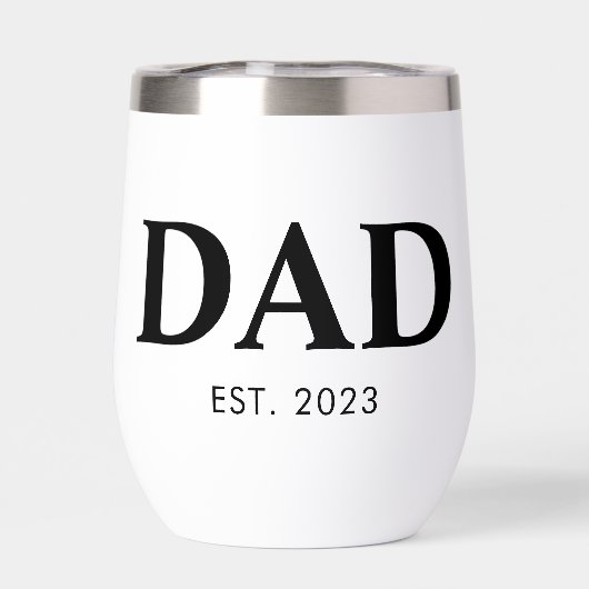 Dad Established Minimal Simple Text Est Year (Arrière)