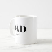 Dad Established New Dad Gift Coffee Mug (Devant gauche)
