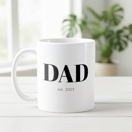 Dad Established New Dad Gift Coffee Mug