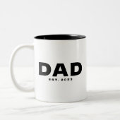Dad Established New Dad Gift Mug (Gauche)