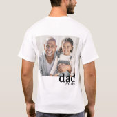 Dad Established Personalized Photo T-shirt (Achterkant)