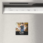 Dad Established Photo Father's Day Magneet (Insitu (Vaatwasser))
