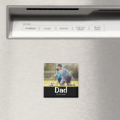 Dad Established Photo Gift Magnet Magneet (Insitu (Vaatwasser))