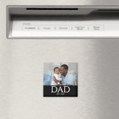 Dad Established Photo Gift Magnet Magneet (Insitu (Vaatwasser))