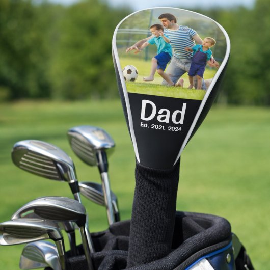 Dad Established Photo Golfheadcover