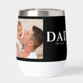 Dad Established Typography Black Photo (Arrière)