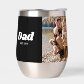 Dad Established White Typography Photo (Gauche)