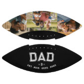 Dad Established Years Bold Black 3 Photo American Football (Panelen)