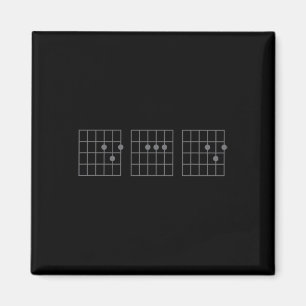 Dad Ever Fathers Day Shirt-gitaar Chord Rock Muzie Magneet