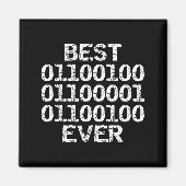Dad Ever In Binary Code Software Engineer Father G Magneet (Voorkant)