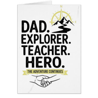 Dad Explorer Leraar Held T-Shirt | Avontuurlijke V