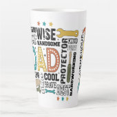Dad Fathers Day Latte Mok (Voorkant)