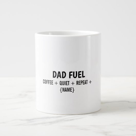 DAD FUEL - LARGE MUG EXTRA GROTE BEKER (Voorkant)