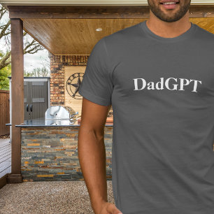 Dad Funny Birthday DadGPT Powered by AI & Dad Joke T-shirt