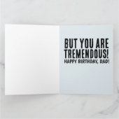 DAD FUNNY DONALD TRUMP ANNIVERSAIRE CARTES SURTAIL (Intérieur)