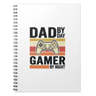 Dad Gamer Vintage Controller T-Shirt Ontwerp_1 Notitieboek