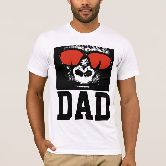 DAD GORILLA FUNNY T-SHIRTS (Voorkant)