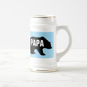 DAD GRIZZLY BEER PAPA BEER STEIN BIERPUL