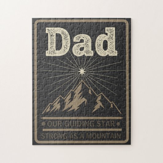 Dad Guiding Star Mountain Legpuzzel (Verticaal)