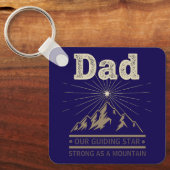 Dad Guiding Star Mountain Sleutelhanger (Voorkant)