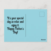 Dad Heart Vaderdag Briefkaart (Achterkant)