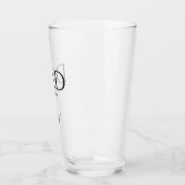 DAD heeft Monogram-Initiaal vastgesteld Glas (Links)