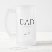 DAD heeft Monogram-Initiaal vastgesteld Matglas Bierpul (Links)