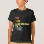Dad Hero Snowboarden Coach Grappig Snowboarden Coa T-shirt (Voorkant)