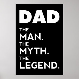 DAD, het Man, de mythe, de Legende, pap poster, Poster