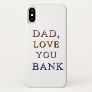 DAD, hou van je BANK 1 iPhone X Hoesje