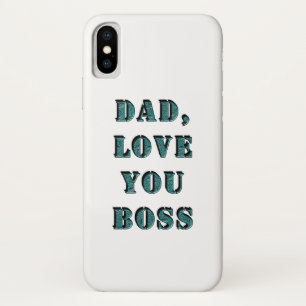 DAD, hou van je BOSS 1 iPhone X Hoesje