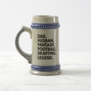Dad Husband Fantasy Football Drafting Legend Gift Bierpul