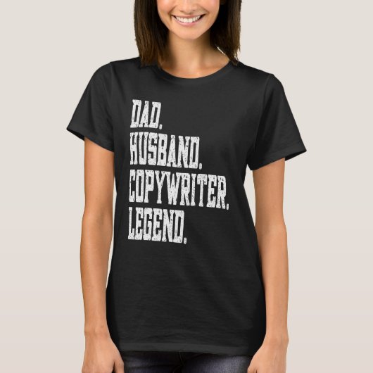 Dad Husband writer Legend T-shirt (Voorkant)